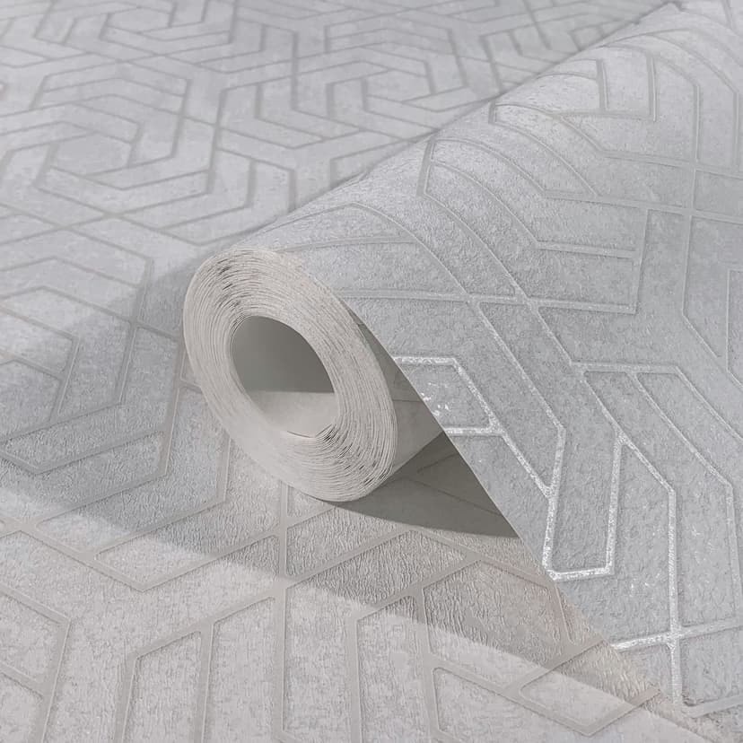 Carta da parati con aspetto 3D grafica grigia