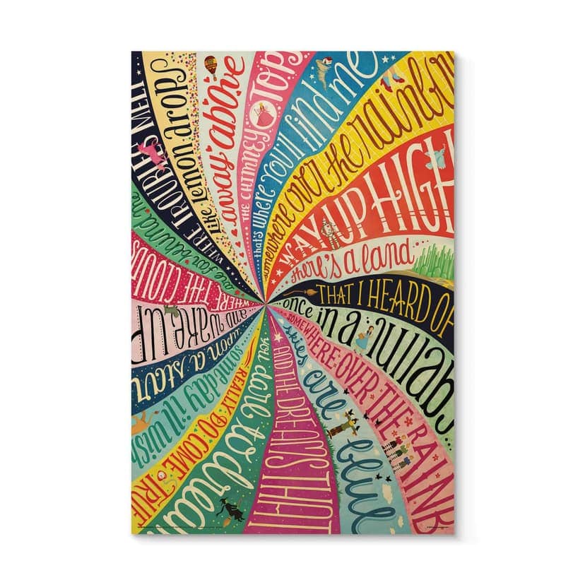 Stampa su legno Tohmé - Over the Rainbow