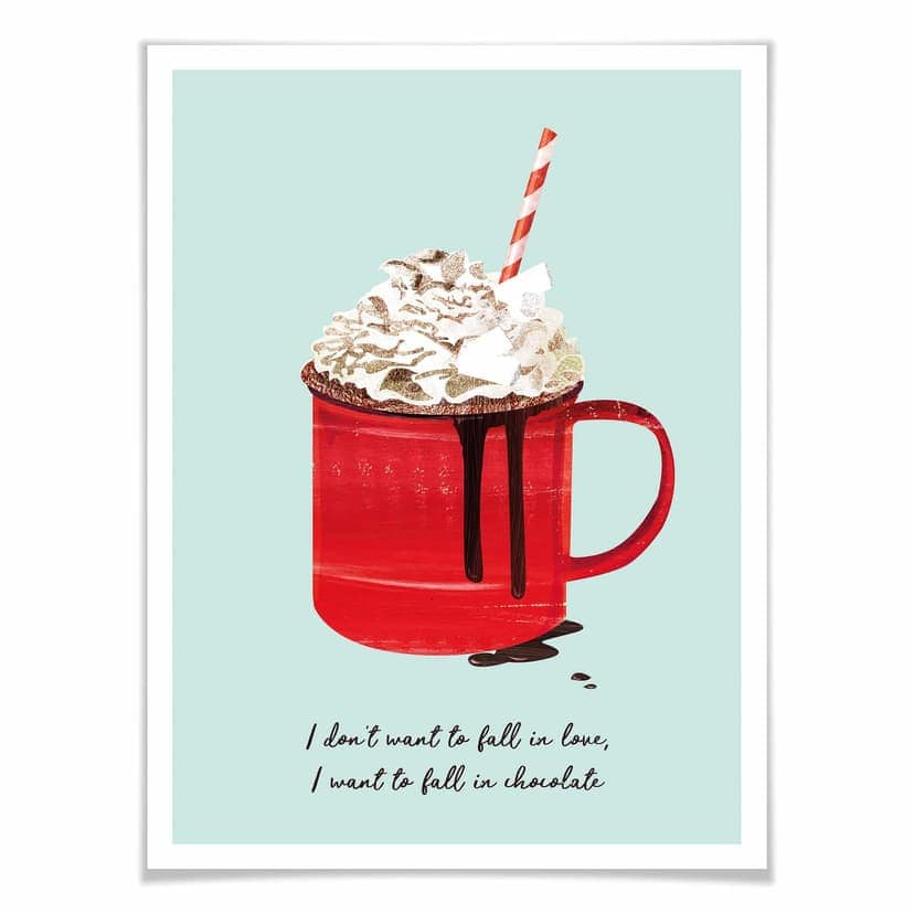 Poster Goed Blauw – Cioccolata calda