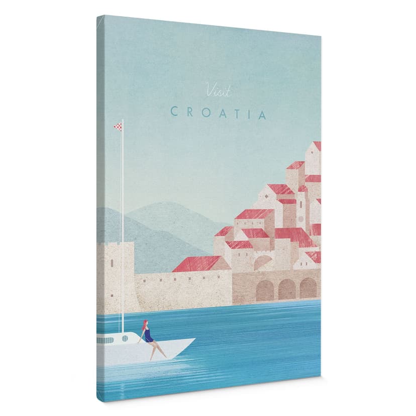 Stampa su tela Vacanza in Croazia - Rivers