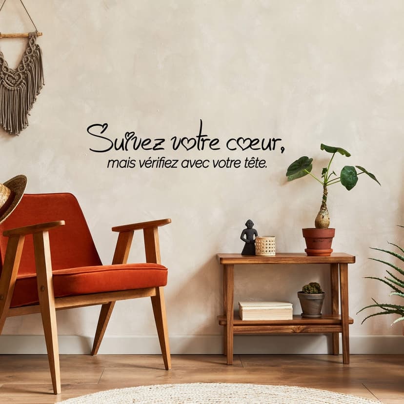 Adesivo murale - Suivez votre coeur