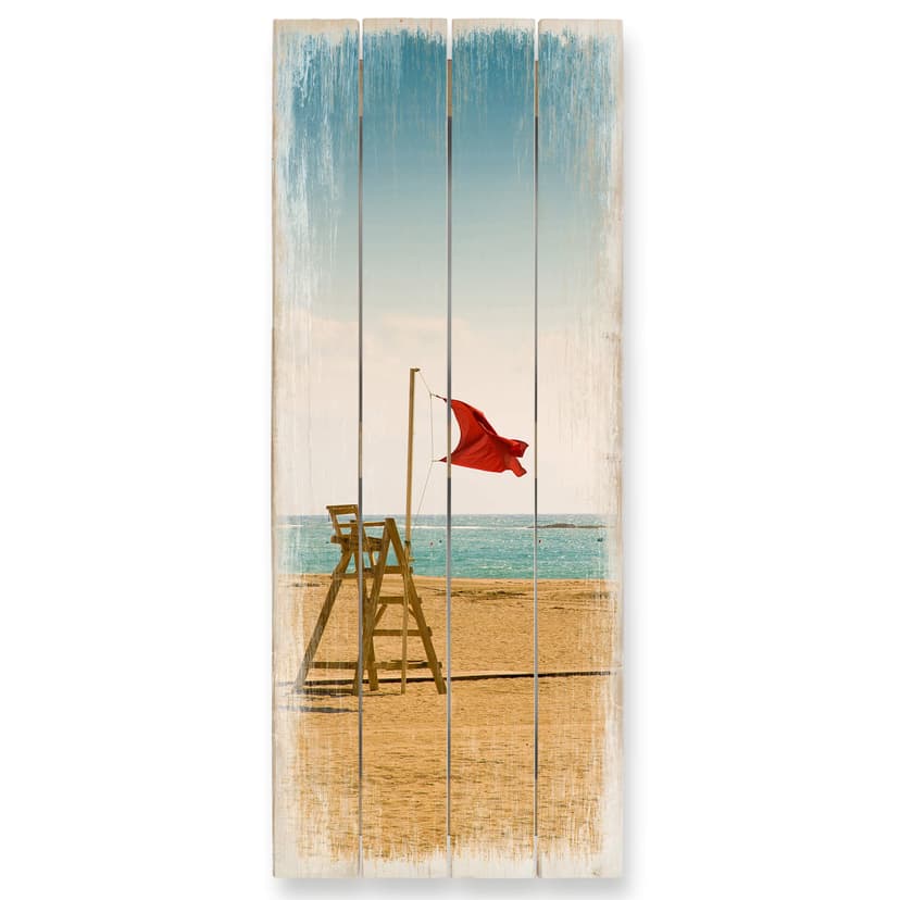 Stampa su legno - Bandiera rossa - panoramica