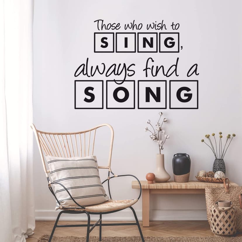Adesivo murale - Those who wish to sing...