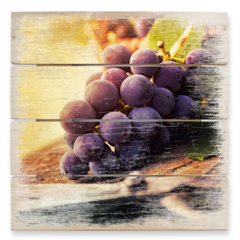 Stampa su legno - Vendemmia