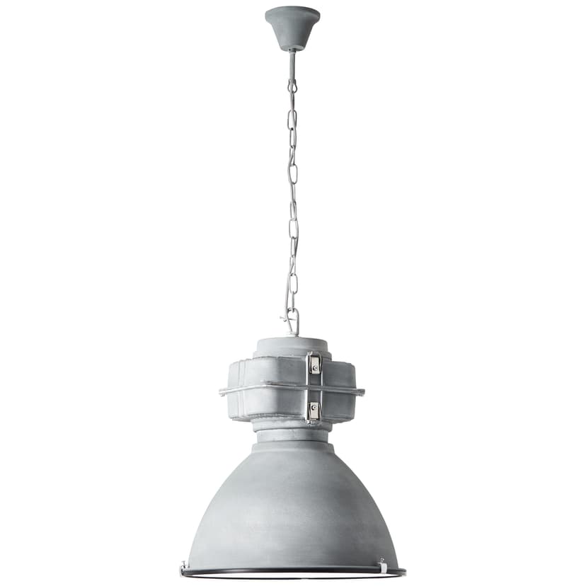 Pendelleuchte Alma Grau, 60W, 130 x 47,5 cm, Metall Pendellampe