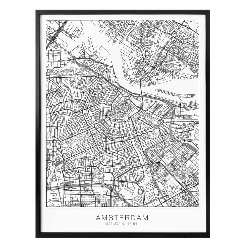 Poster - Piantina Amsterdam