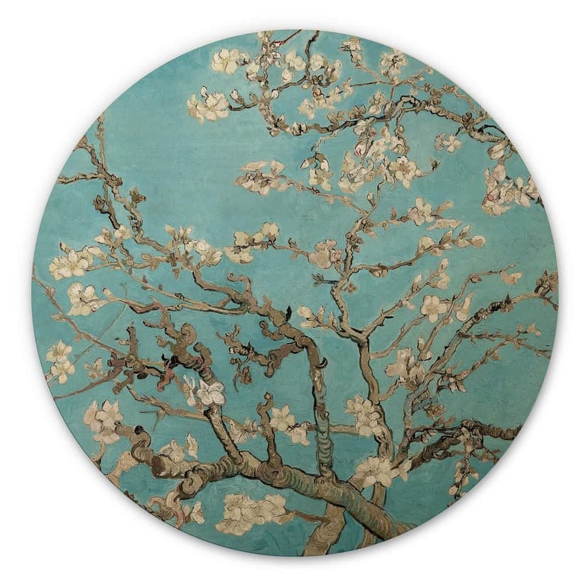 Stampa su legno van Gogh - Mandorlo tondo