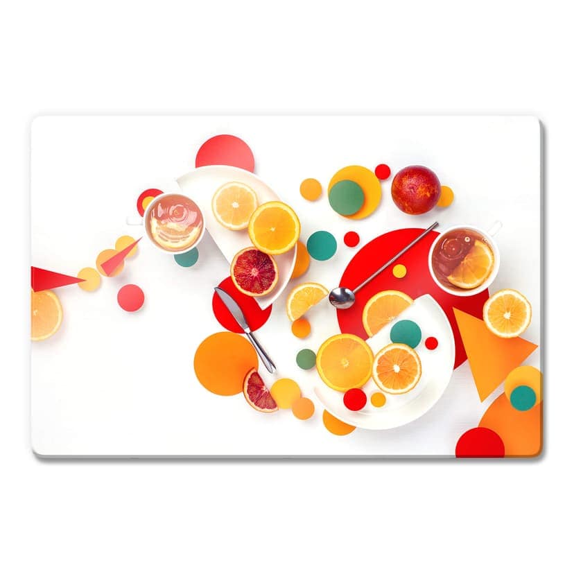 Glasbild Belenko - Suprematic Lemon Ice Tea
