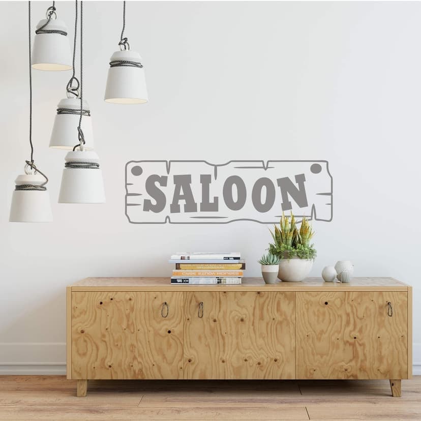 Adesivo murale - Targa del Saloon