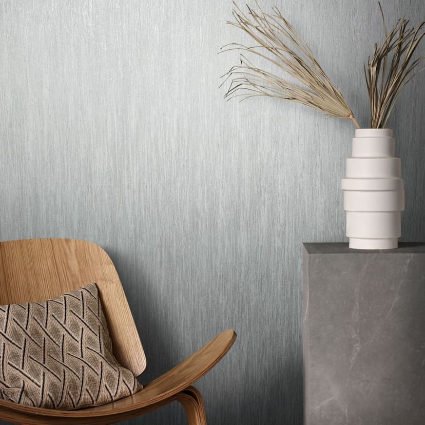 Carta da parati semplice in tessuto non tessuto Natural Opulence grigio
