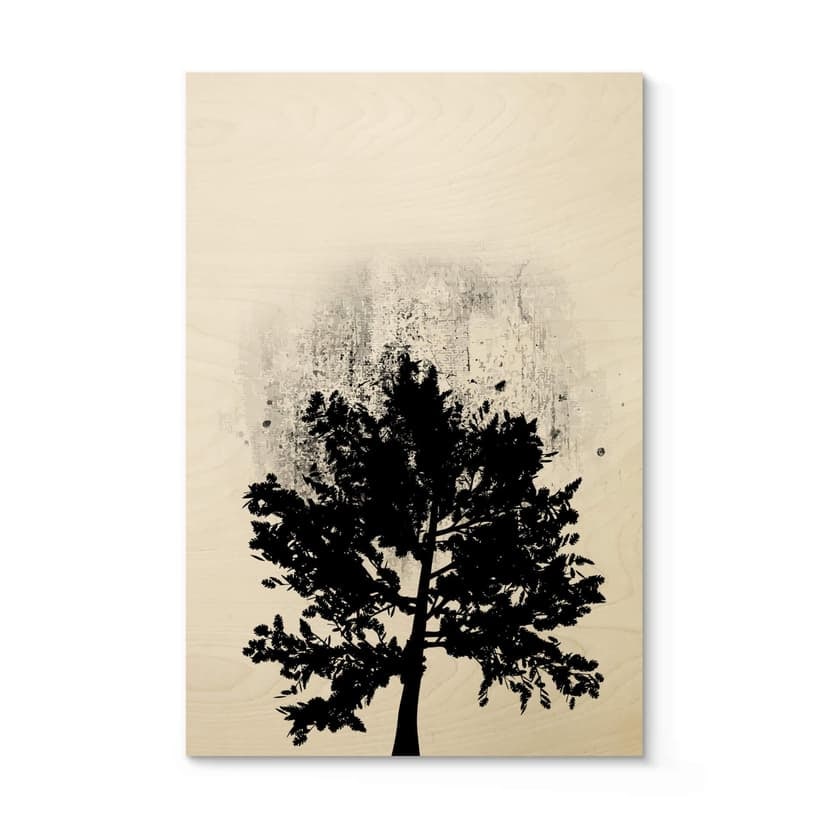 Stampa su legno Kubistika - Albero 02