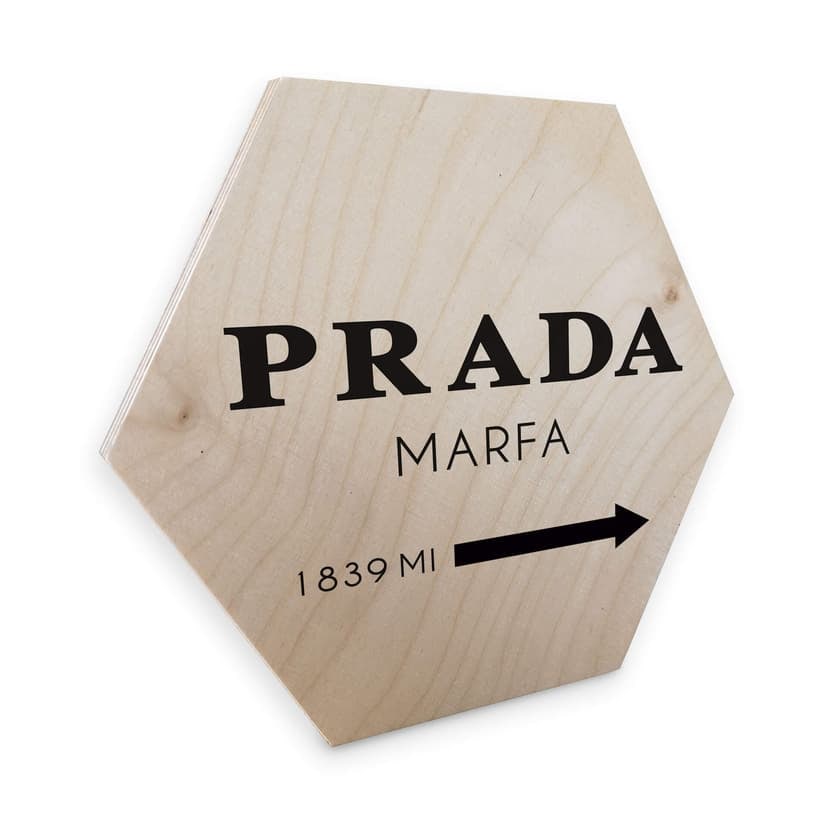 Esagoni in legno - Prada Marfa