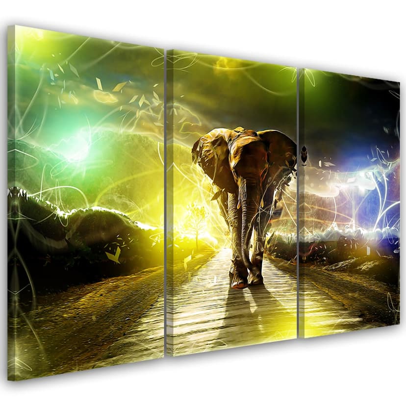 Stampa su tela 3 pezzi Elefante Animale Storm Road