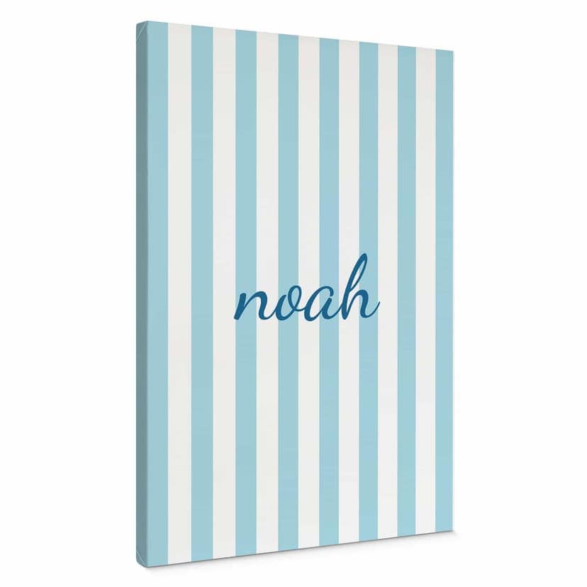 Stampe su tela personalizzabili a strisce blu
