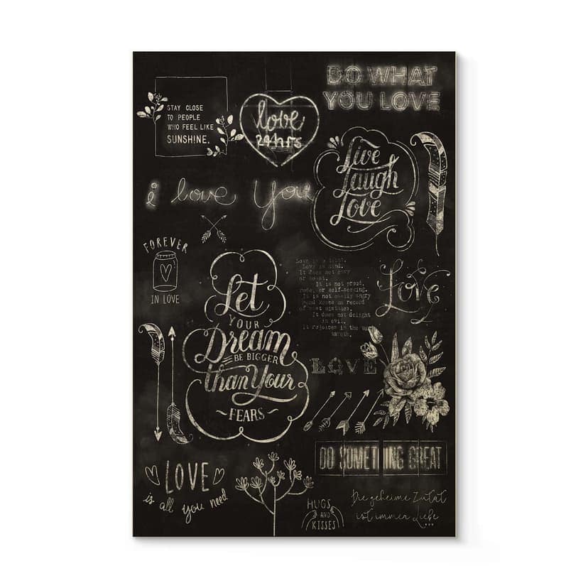 Stampa su legno World of good feelings