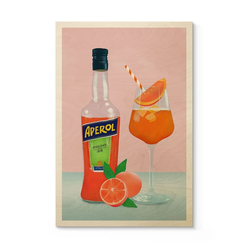 Stampa su legno Aperol - Lizde