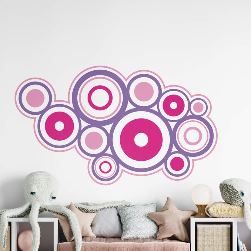 Anelli rétro fucsia