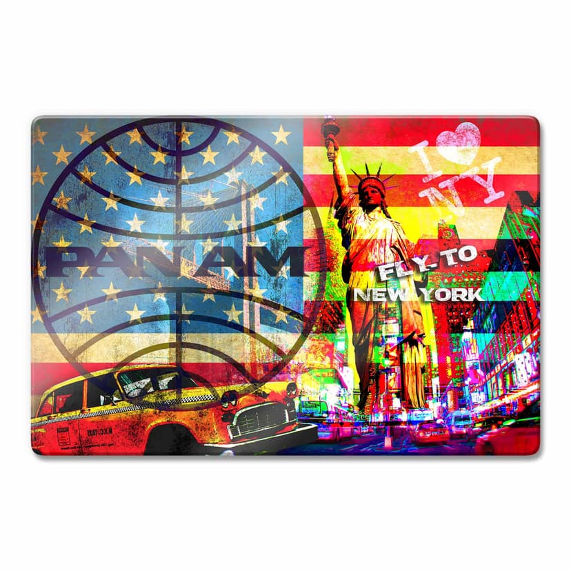 Glasbild PAN AM - New York