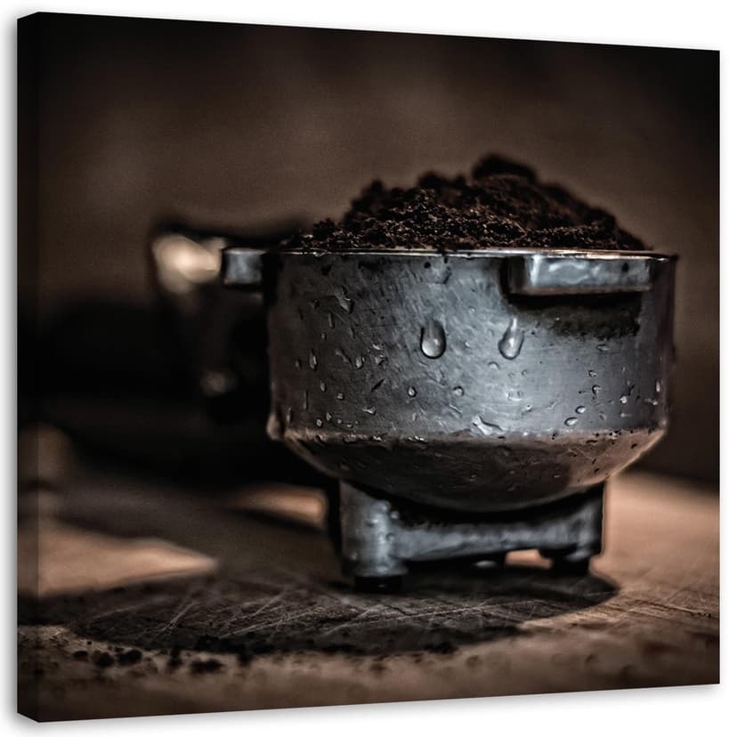 Stampe su tela, Caffè macinato