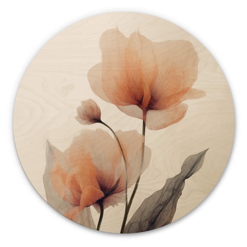 Stampa su legno Treechild - Delicate Flowers