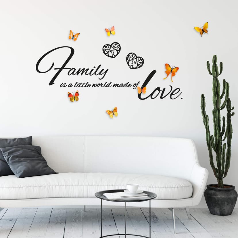 Adesivo murale Family is a world…