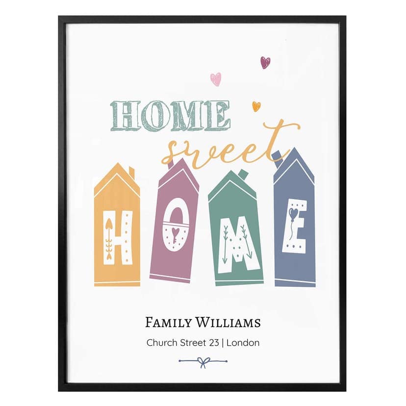 Poster Home + Testo personalizzato
