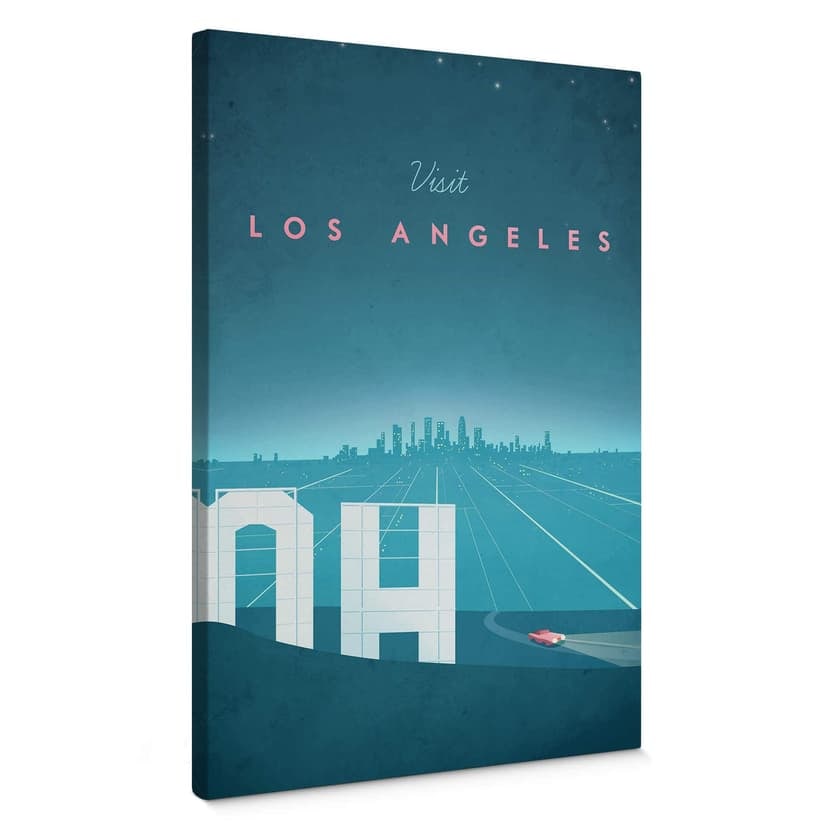 Stampa su tela Rivers - Los Angeles
