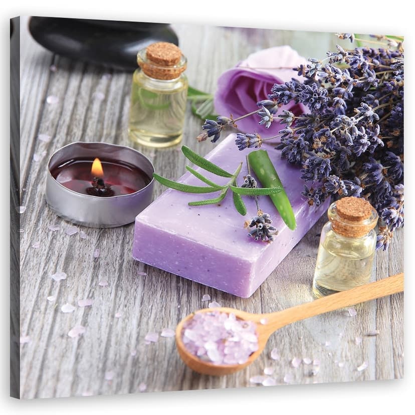 Stampe su tela, Sapone Zen Spa viola