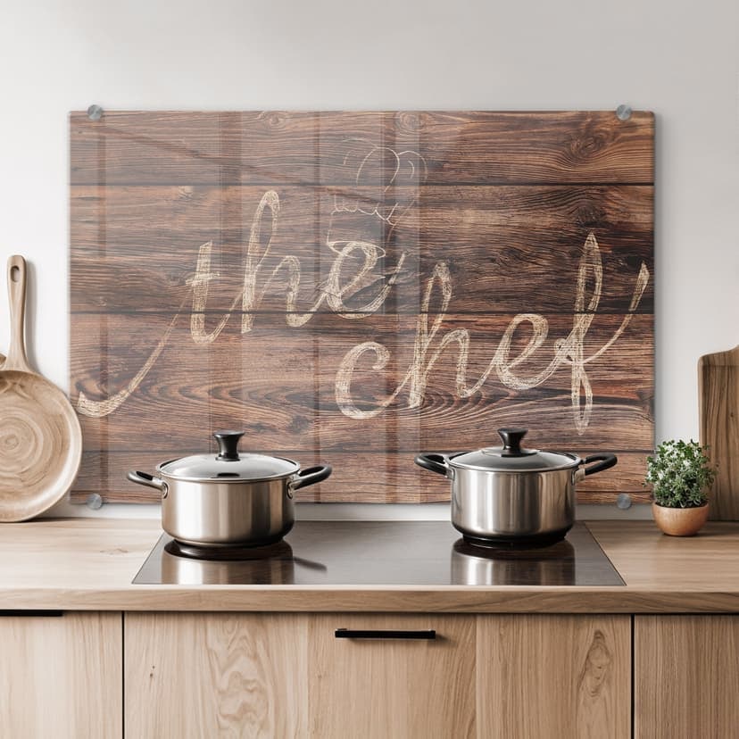 Pannello paraschizzi - The Chef 02