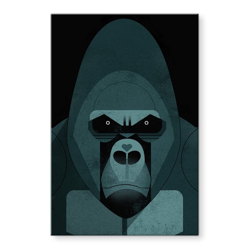 Stampa su vetro acrilico Gorilla - Braun