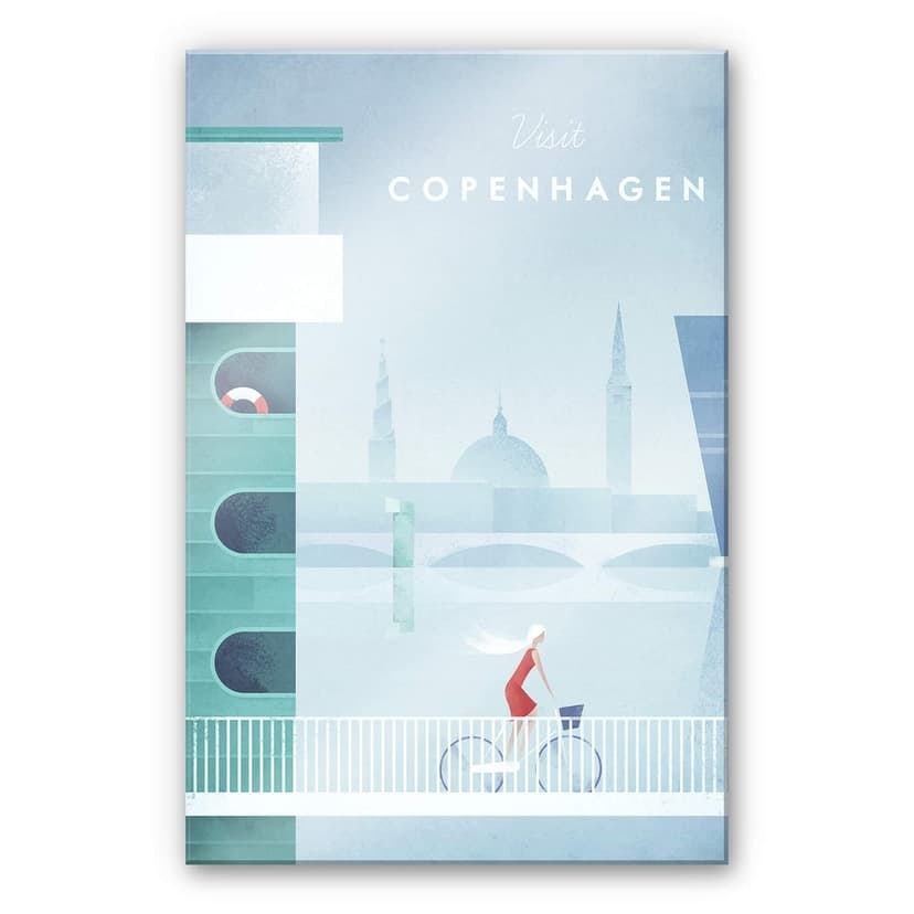 Stampa su vetro acrilico Rivers - Copenaghen