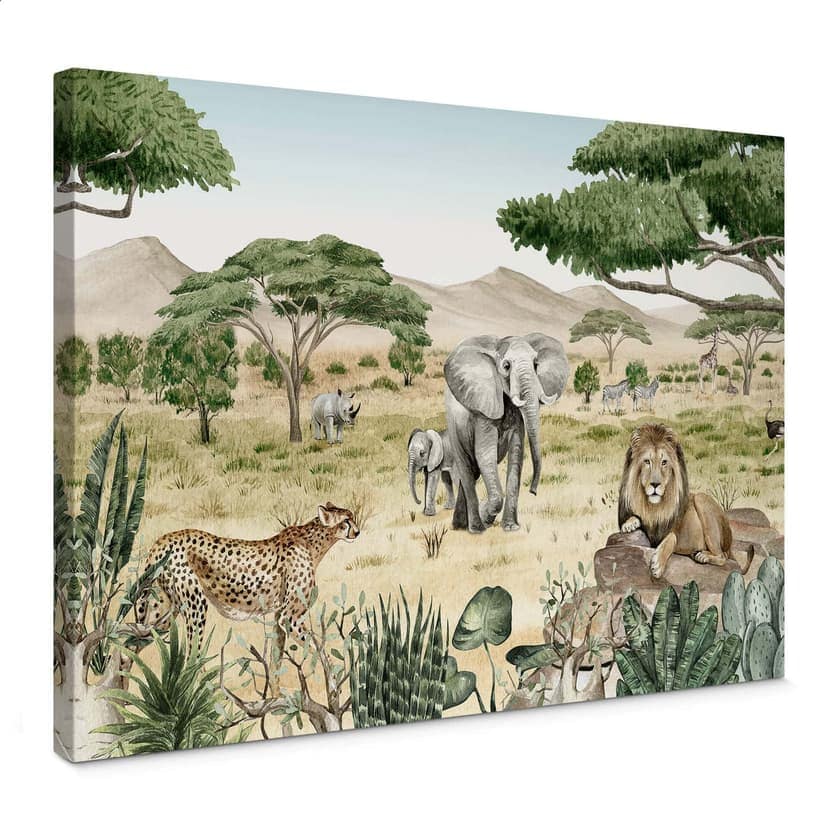 Stampa su tela Kikki Belle - Savana