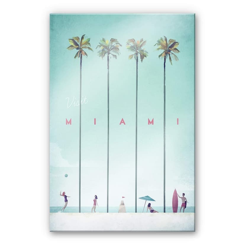 Stampa su vetro acrilico Rivers - Miami