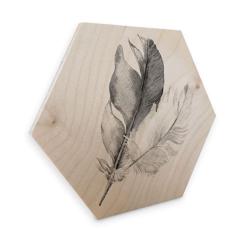 Esagoni in legno – Piuma