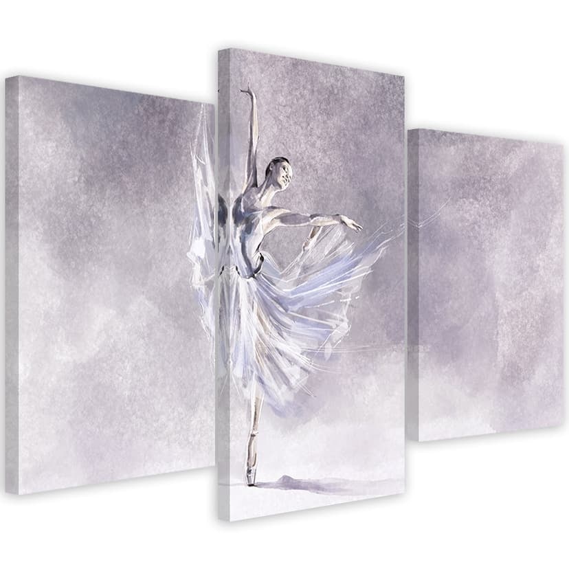 Stampa su tela 3 parti, Ballerina Pirouet