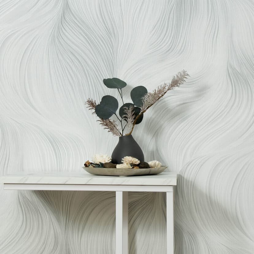 Guido Maria Kretschmer Carta da parati grafica Waves of Light Fashion for Walls 5 grigio chiaro