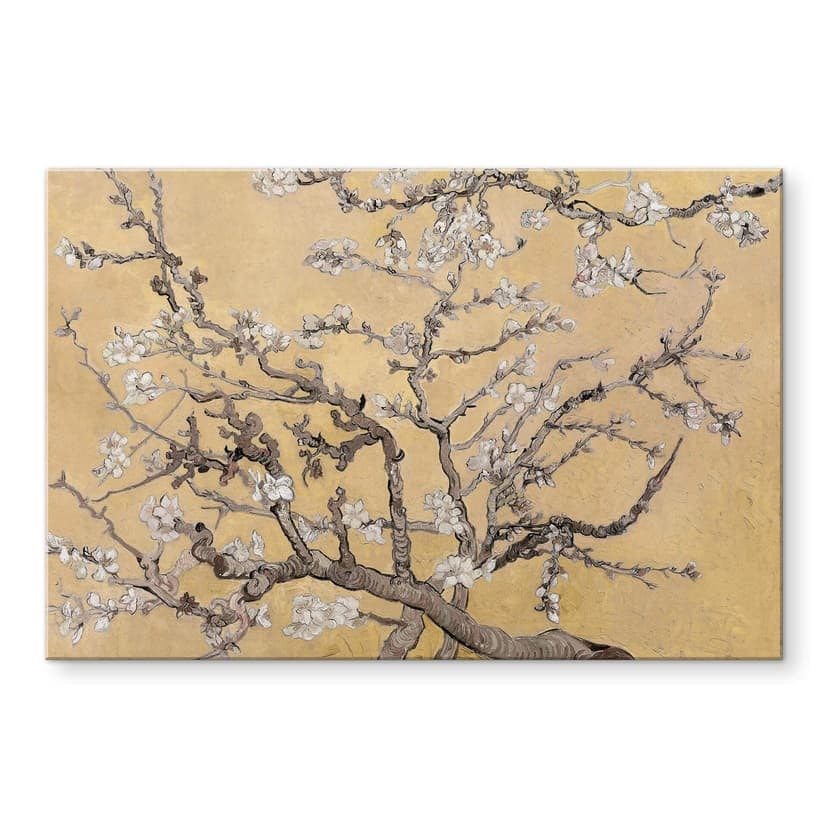 Stampa su vetro acrilico van Gogh - Mnadorlo in fiore crema