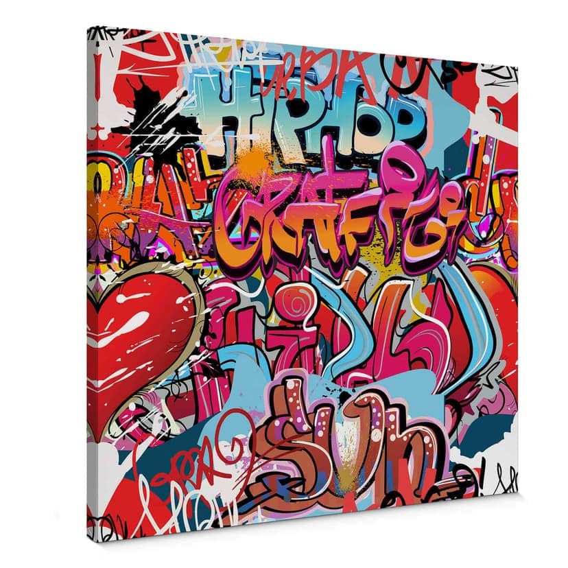 Graffiti hip hop - quadrato