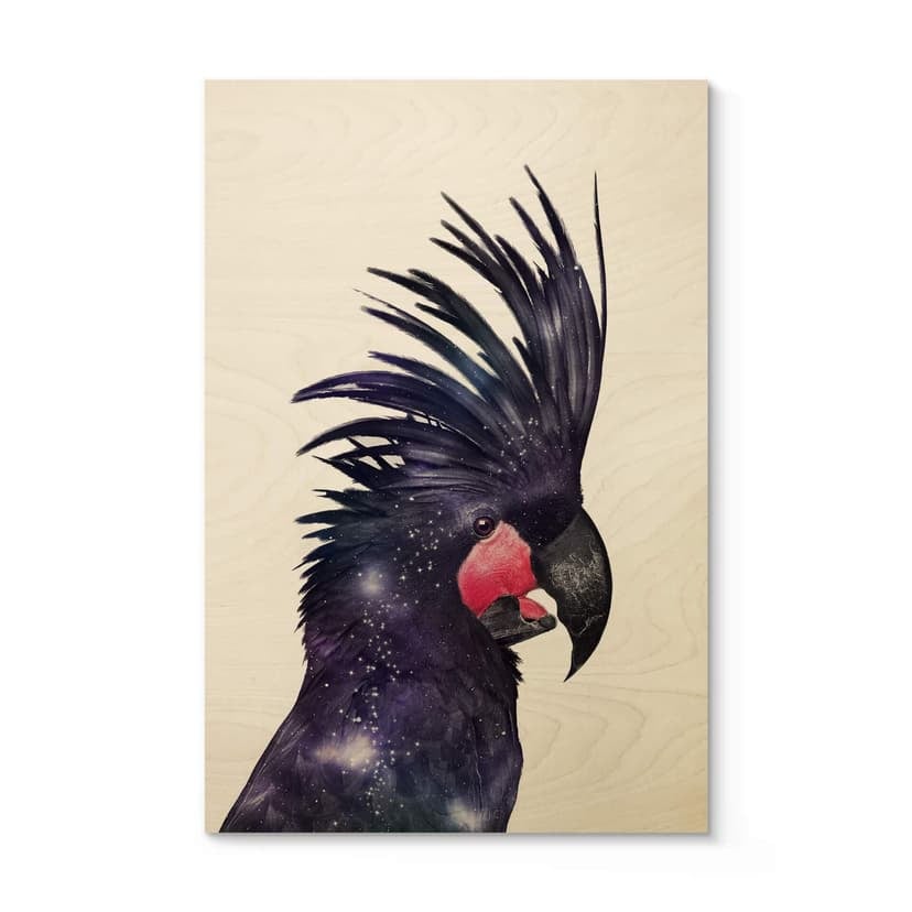 Stampa su legno Loose - Galaxy Bird