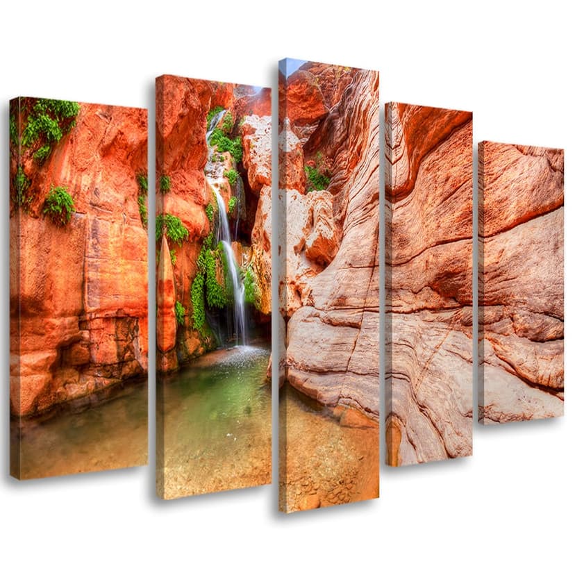 Stampa su tela 5 pezzi, paesaggio del Grand Canyon