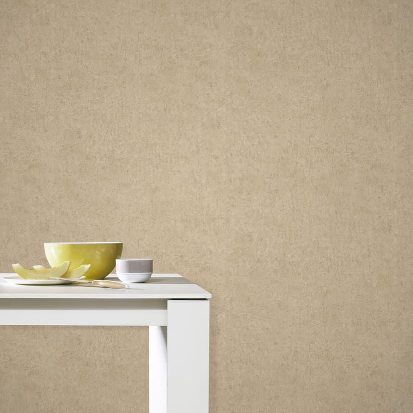 carta da parati non tessuta in cemento, colori solidi, beige