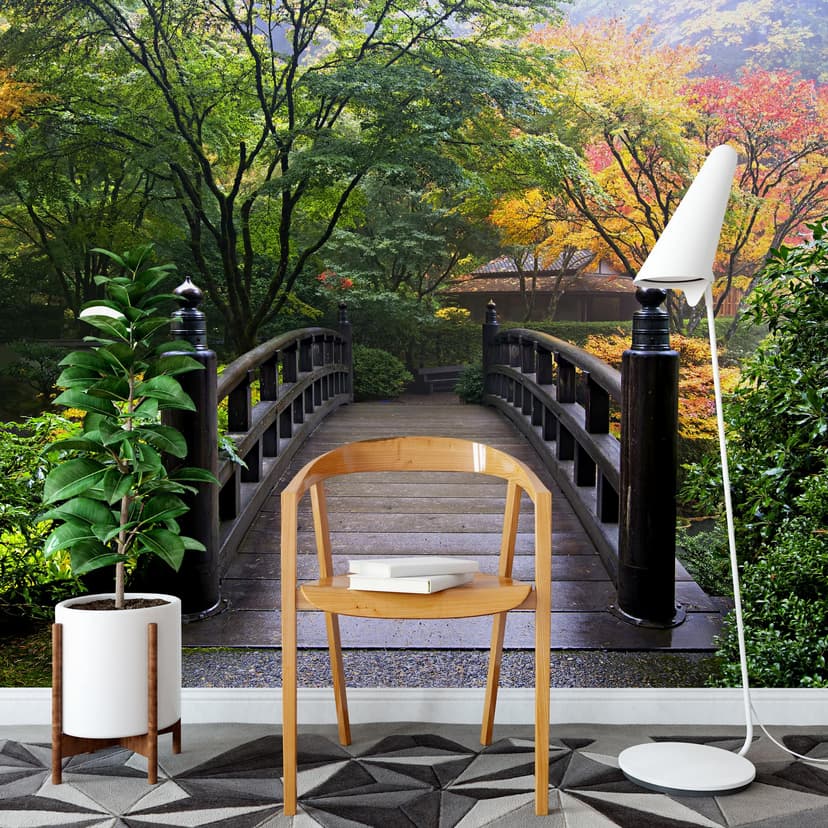 Fotomurale Ponte nel verde
