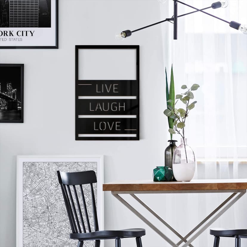 Decoro in acrilico - Live Laugh Love