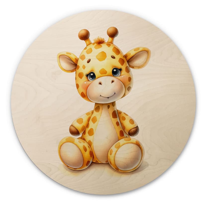 Stampa su legno Piccola giraffa - Magnusson