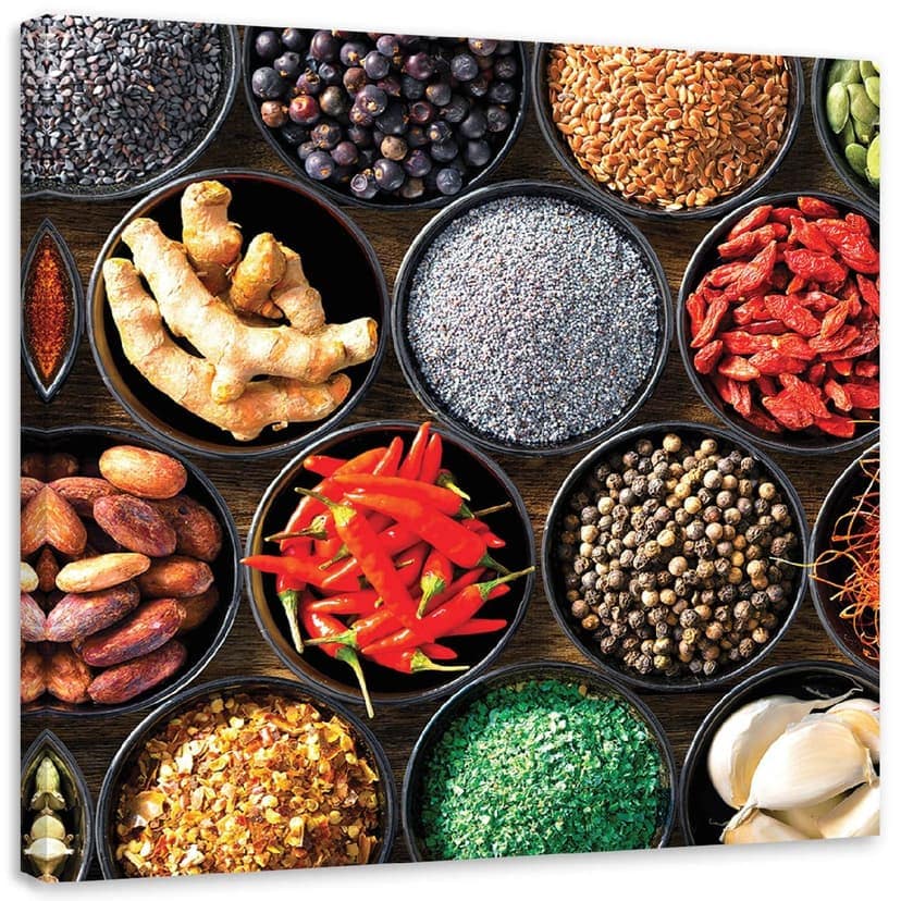 Stampe su tela, Cibo e spezie da cucina