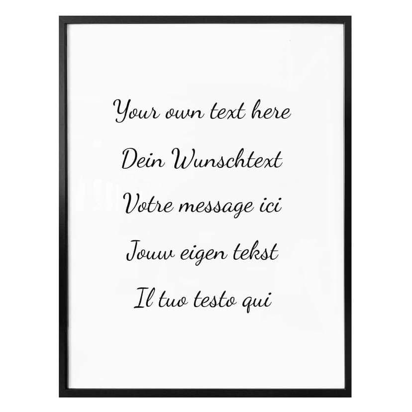 Poster + Testo personalizzato