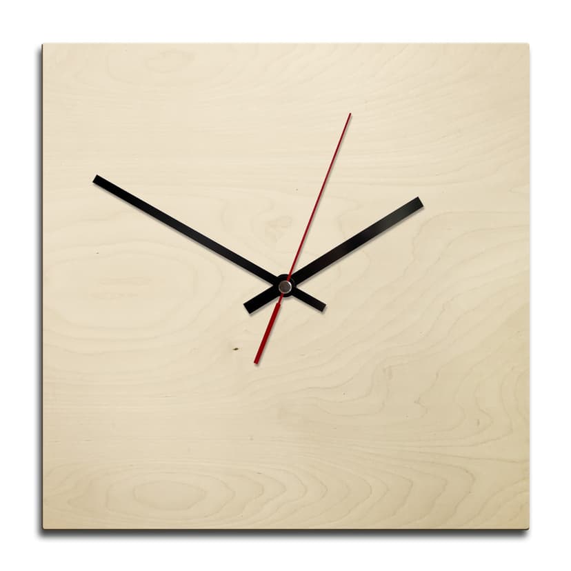 Orologio in legno quadrato