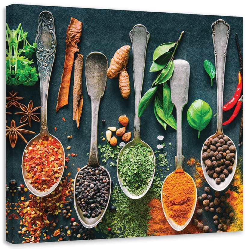Stampe su tela, Erbe e spezie per la cucina