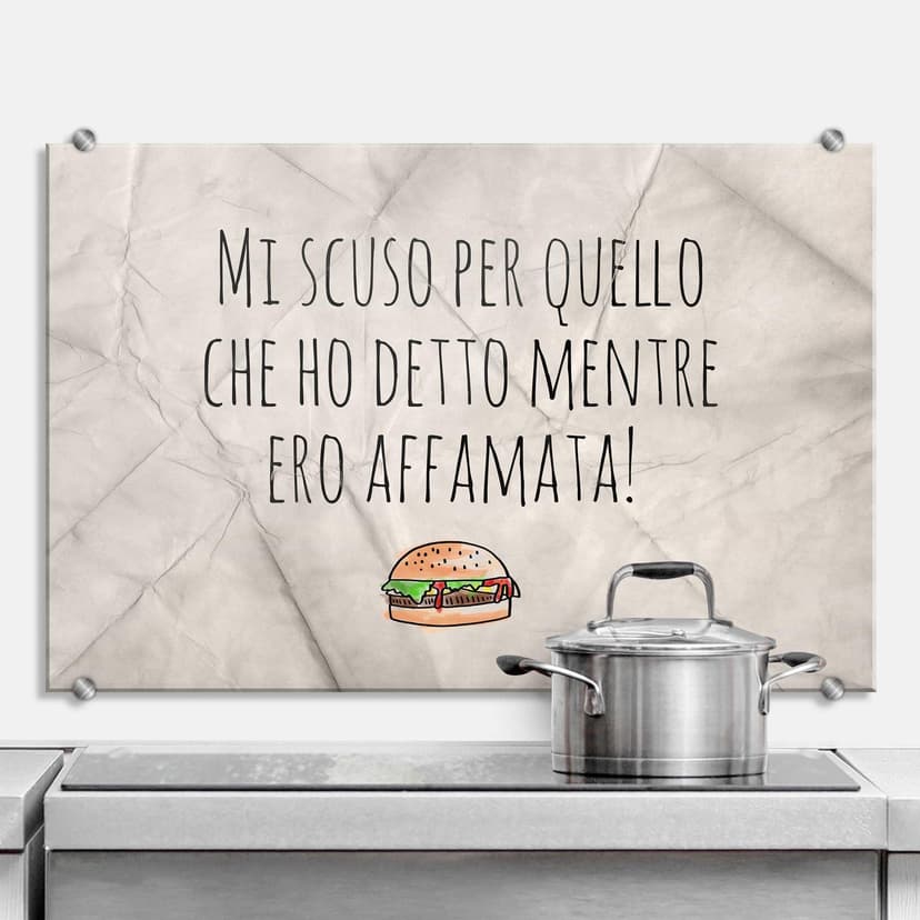 Pannello paraschizzi - Mi scuso