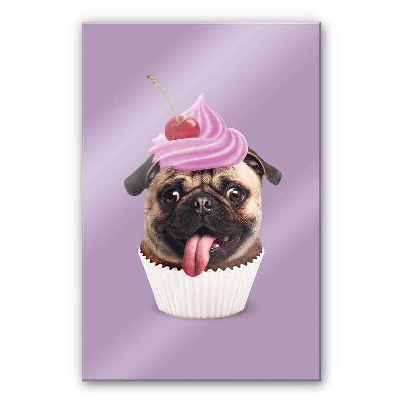 Stampa su vetro acrilico Loose - Pugcake